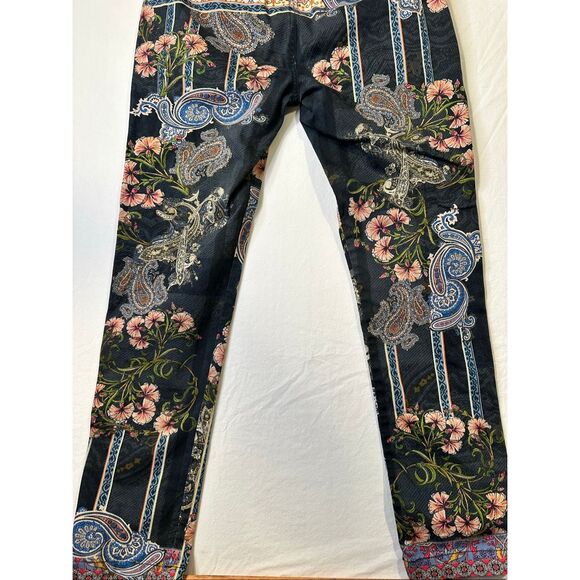 Johnny Was Viva Denim Jean Boho Floral Vintage, size 2 - Picture 9 of 11